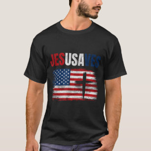 Camiseta Jesus Salva Usa Jesusaves Cristão Religioso