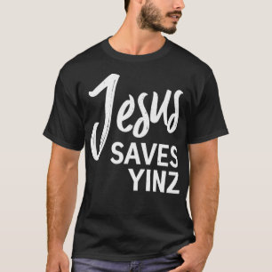 Camiseta Jesus Salva Yinz Pittsburgh City Slang Christian F