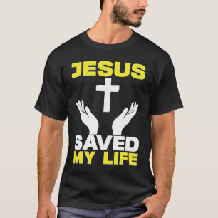 Camiseta Jesus Salvou Minha Vida Igreja Religiosa Cristã