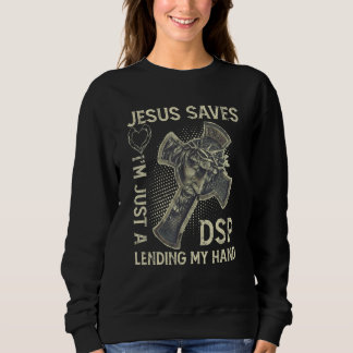 Camiseta Jesus Saves I'm Just A DSP Lending My Hand_1