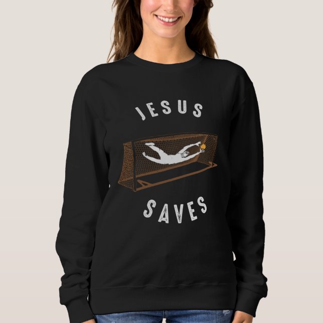 CAMISETA JESUS SAVES SOCCER MOM DAD COACH RELIGIOUS CHRISTI (Frente)