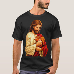 Camiseta Jesus segurando esquilo cristão