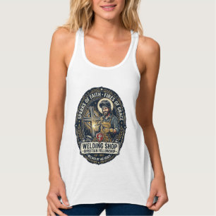 Camiseta Jesus Soldador Loja de Metal Inspirador F