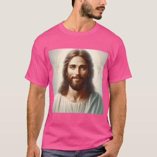 Camiseta Jesus sorrindo Jesus Cristo Jesus encarando o Senh