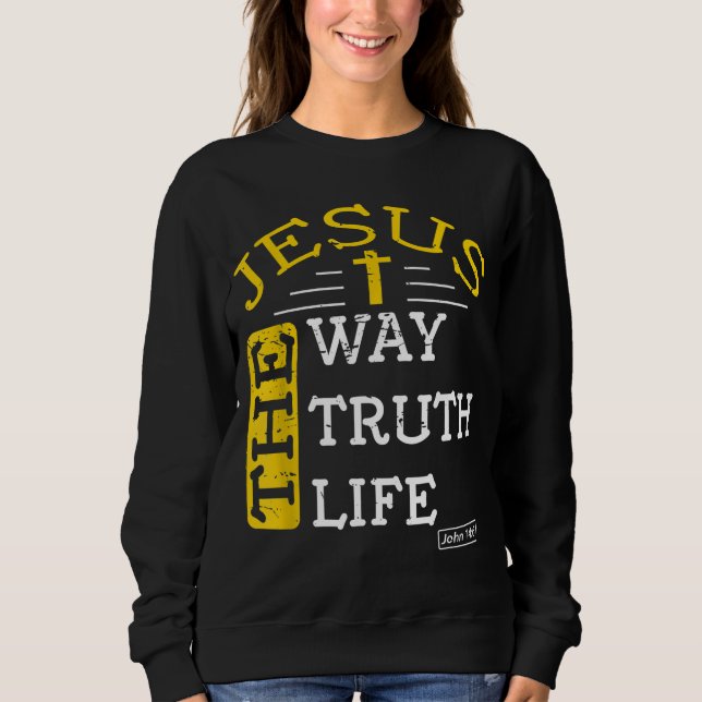 Camiseta Jesus, sou a verdade e a vida John 146 (Frente)