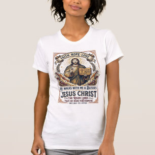 Camiseta Jesus Surfando Fé Inspiradora