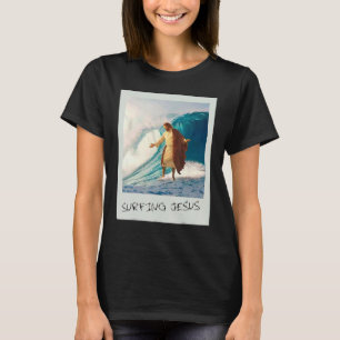 Camiseta Jesus surfar em Jesus cristão