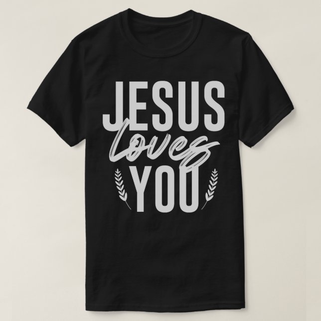 Camiseta Jesus te ama (Frente do Design)