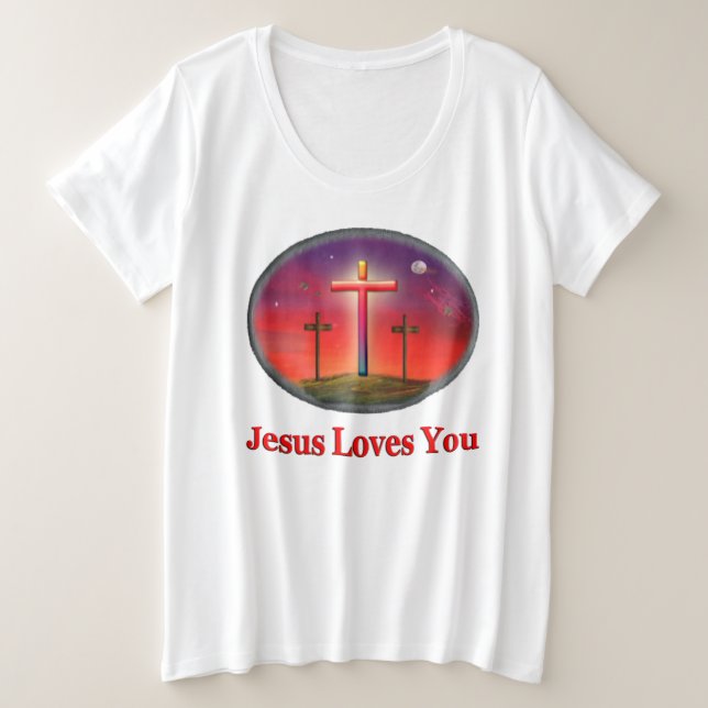 Camiseta jesus te ama (Frente do Design)