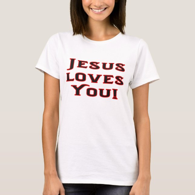 Camiseta Jesus te ama (Frente)