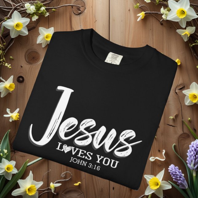 Camiseta Jesus Te Ama Bíblia Motivacional (Criador carregado)