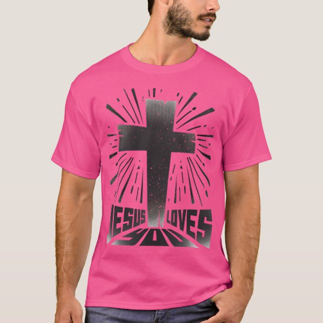 Camiseta Jesus Te Ama - Christian Say (Frente)