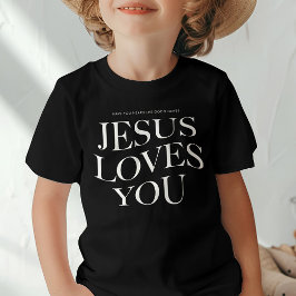 Camiseta Jesus te ama | Crianças: Roupa estética cristã