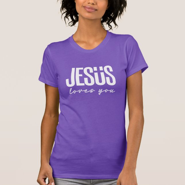 CAMISETA JESUS TE AMA | CRISTÃO (Frente)