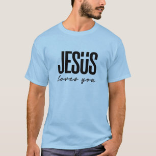 CAMISETA JESUS TE AMA CRISTÃO