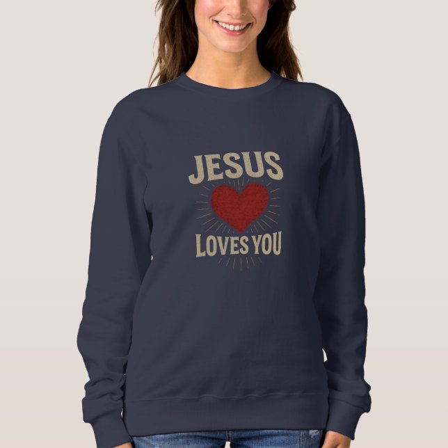 Camiseta JESUS Te Ama - Cristão (Frente)