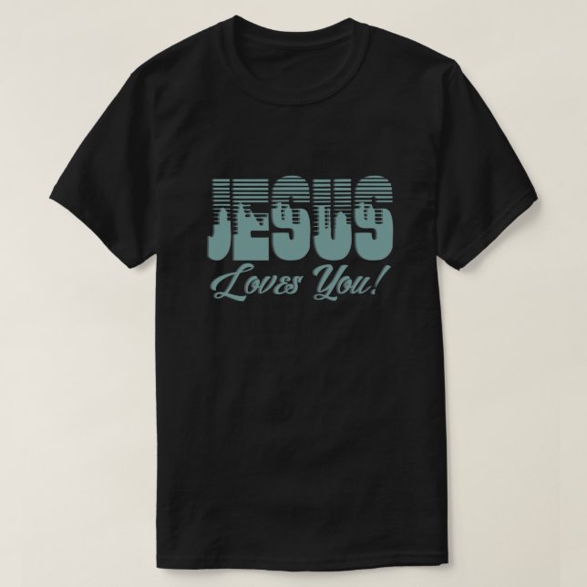 Camiseta Jesus Te Ama Cristão (Frente do Design)