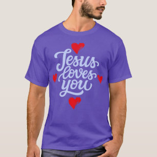 Camiseta Jesus Te Ama Cristo Cristo Deus