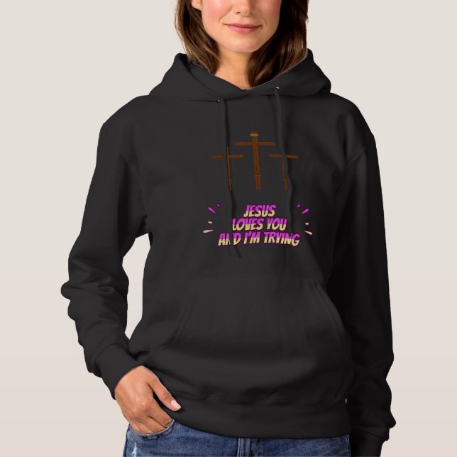 Camiseta Jesus te ama e eu estou tentando ser engraçado (Frente)