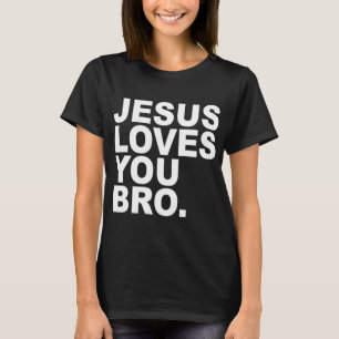 Camiseta Jesus Te Ama Irmão Christian Faith