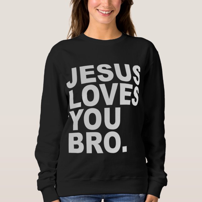 Camiseta Jesus Te Ama Irmão - Fé Cristã (Frente)