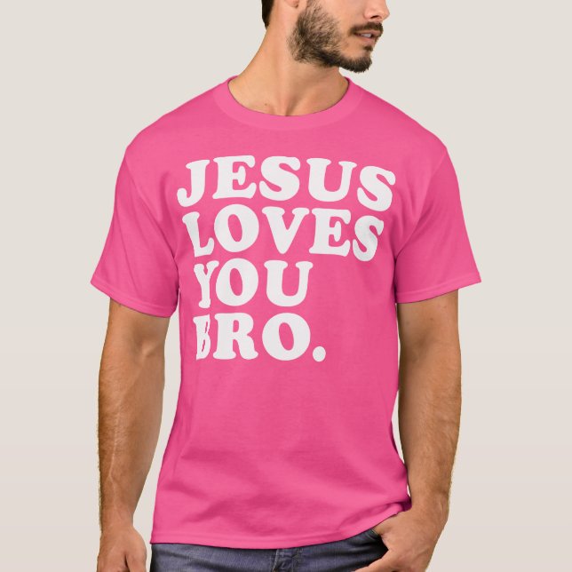 Camiseta Jesus Te Ama Irmão - Fé Cristã (Frente)