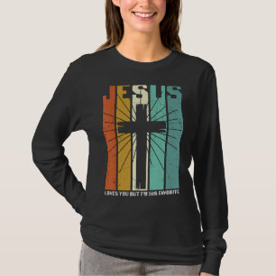 Camiseta Jesus te ama, mas eu sou o Cro-Cristão favorito de