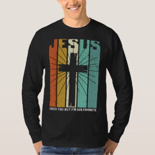 Camiseta Jesus te ama, mas eu sou o Cro-Cristão favorito de