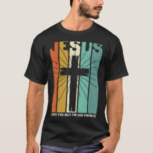 Camiseta Jesus te ama, mas eu sou o Cro-Cristão favorito de