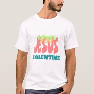 Camiseta JESUS TE AMA, NAMORADOS Mens