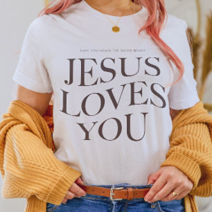 Camiseta Jesus te ama   Roupa estético cristão