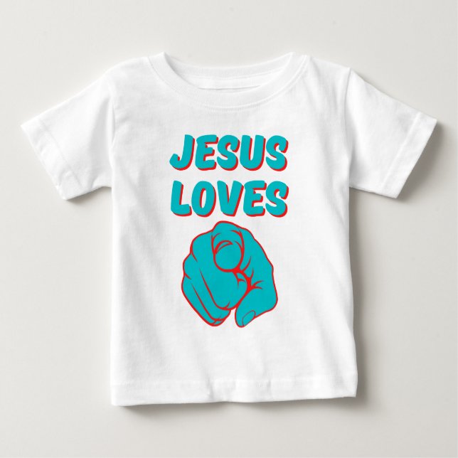 Camiseta Jesus Te Ama Uma Citação Baseada Na Fé (Frente)