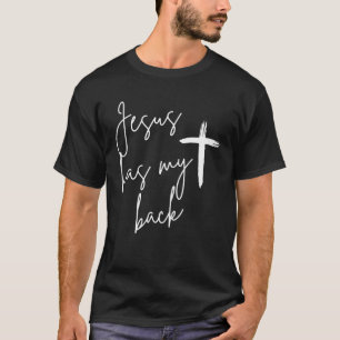 Camiseta Jesus tem as minhas costas Religião Cristã