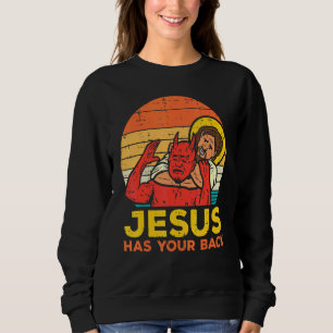 Camiseta Jesus Tem As Suas Costas, Jiu Jitsu, Homens Cristã