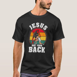 Camiseta Jesus Tem Seu Lado Cristão Lutador Religioso