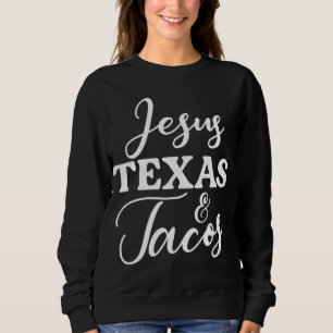 Camiseta Jesus Texas E Tacos Comida Encantada Cinco Cristo