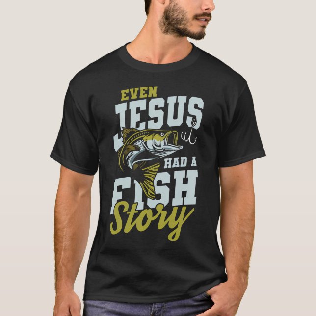 Camiseta Jesus tinha história de peixe (Frente)