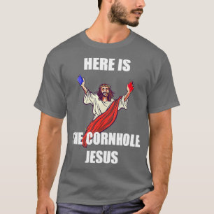 Camiseta Jesus tocando Cornhole Jesus Cristo 1
