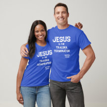 Jesus Trauma Terminador Bíblia Cristã Azul