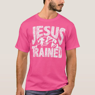 Camiseta Jesus treinado em luta contra a Luta, Christian