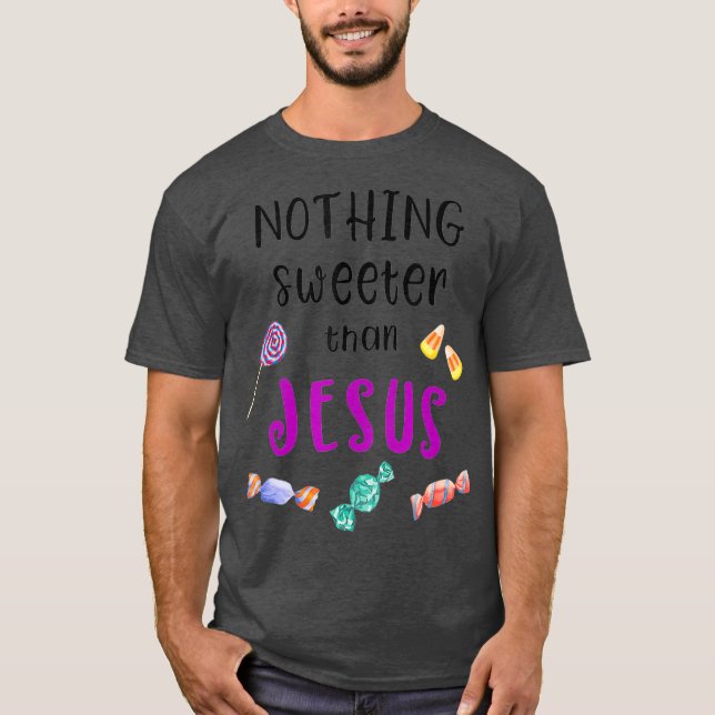 Camiseta Jesus Tronco Ou Tratar Doces Para Cristãos (Frente)
