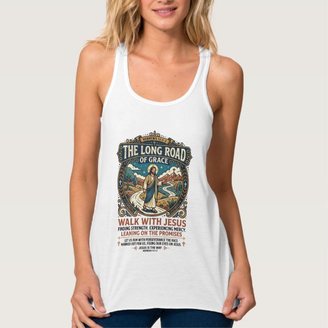 Camiseta Jesus Trucker Long Haul Inspiradora Fait (Frente)