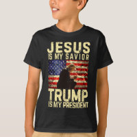Camiseta Jesus Trump - Jesus é meu Senhor Salvador