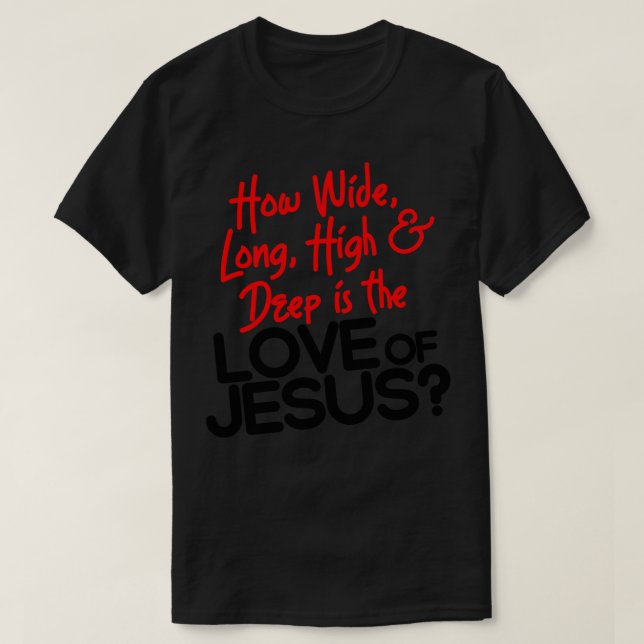 Camiseta Jesus vai para o fundo do Dentro (Frente do Design)