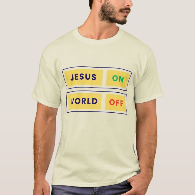 Camiseta Jesus, vamos. Mundo, OFF. (Frente)