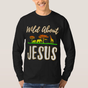 Camiseta Jesus VBS Men Mulheres Crianças Selvagens Sobre Je