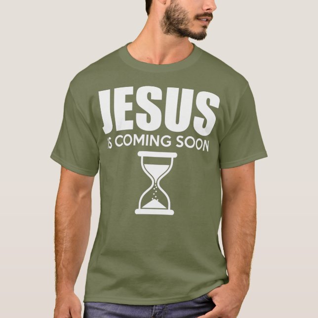 Camiseta Jesus vem em breve contar até Jesus (Frente)