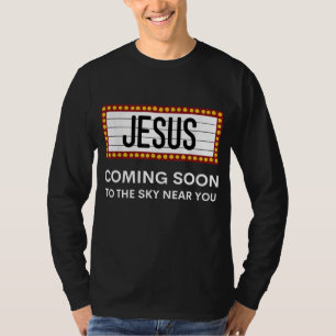 Camiseta Jesus Vem Logo Engraçado Raptura Cristã Messa