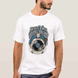 Camiseta Jesus Vinil Disco Gospel Jesus Vinil Disco Chris