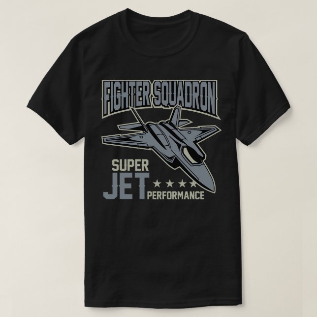 CAMISETA JET FIGHTER SQUADRON (Frente do Design)